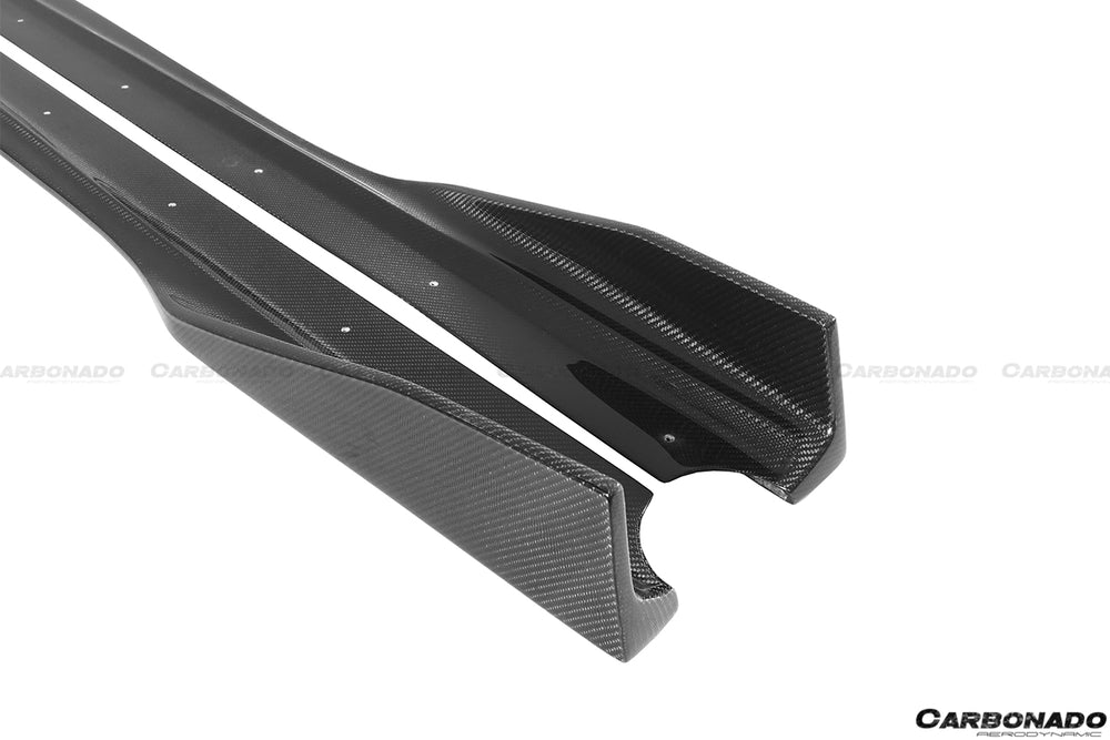 2015-2020 Lamborghini Huracan LP610/LP580 AYP Style Carbon Fiber Side Skirts - Carbonado