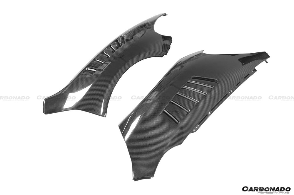 2014-2017 McLaren 650S OD Style Autoclave Carbon Fiber Front Fender - Carbonado