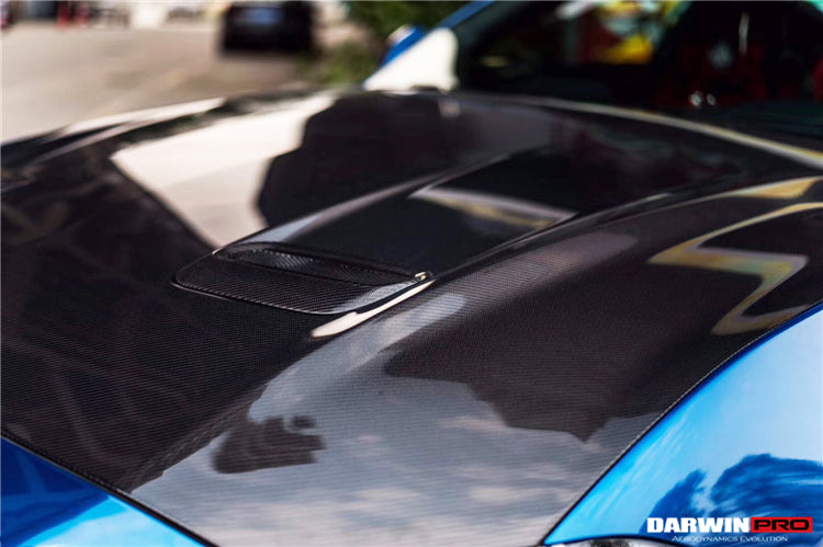 2018-2023 Ford Mustang Carbon Fiber Hood - DarwinPRO Aerodynamics