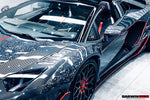  2011-2016 Lamborghini Aventador LP700 Coupe/Roadster Dry Carbon Fiber Mirror Housing eplacement - DarwinPRO Aerodynamics 