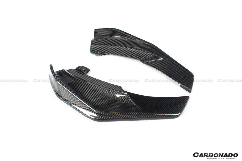 2017-2023 Porsche 718 Cayman/Boxster AM Style Carbon Fiber Rear Lip w/ Caps - Carbonado