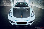  2012-2023 Porsche 718/981 Cayman/Boxster GT2RS Style Carbon Fiber Hood - DarwinPRO Aerodynamics 