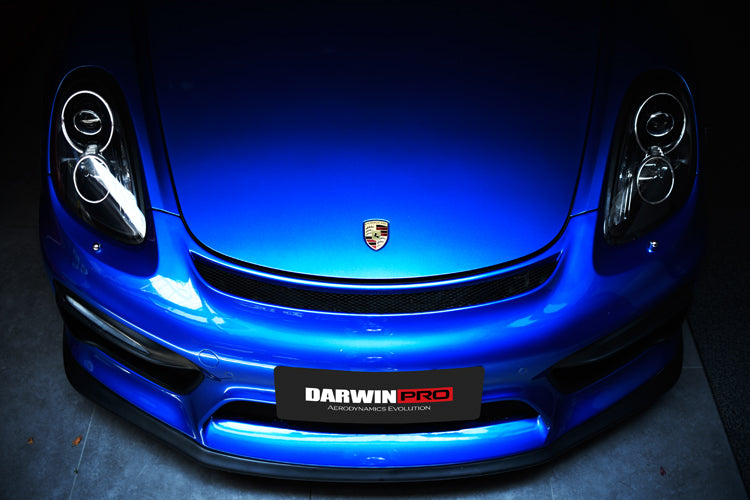 2012-2016 Porsche 981 Boxster/Cayman GT4 Style Front Bumper - DarwinPRO Aerodynamics