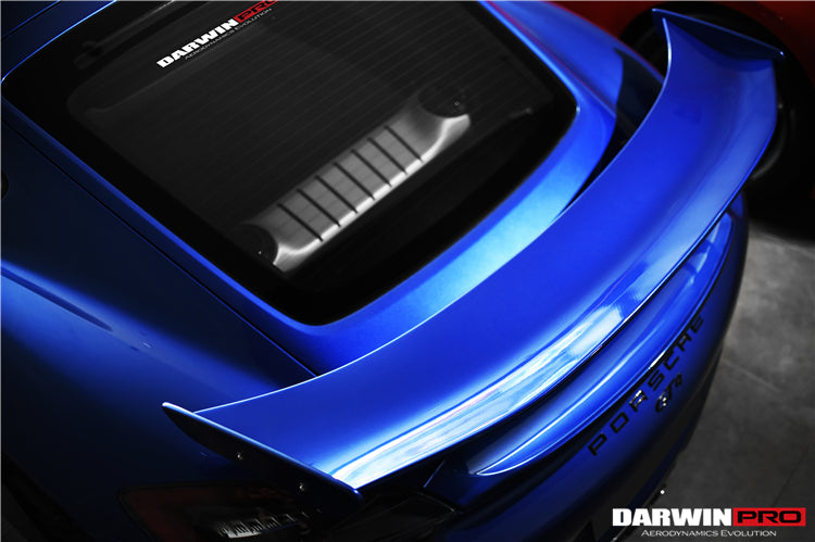 2012-2016 Porsche 981 Boxster/Cayman GT4 Style Style Carbon Fiber Trunk Spoiler - DarwinPRO Aerodynamics