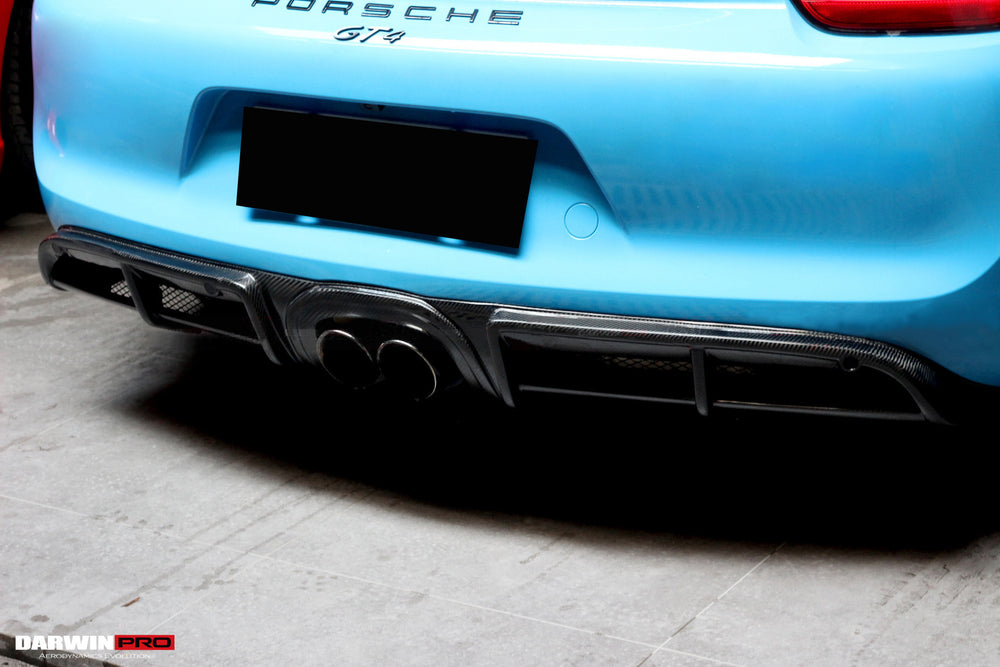 2012-2016 Porsche 981 Boxster/Cayman GT4 Style Carbon Fiber Rear Diffuser