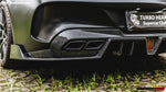  2015-2018 Mercedes Benz C-Class Coupe IMP Performance Partial Carbon Fiber Rear Bumper - DarwinPRO Aerodynamics 