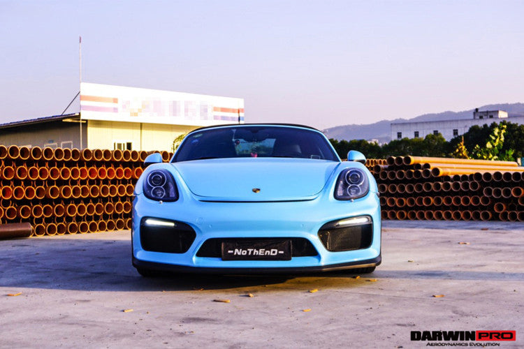 2012-2016 Porsche 981 Boxster/Cayman GT4 Style Front Bumper - DarwinPRO Aerodynamics