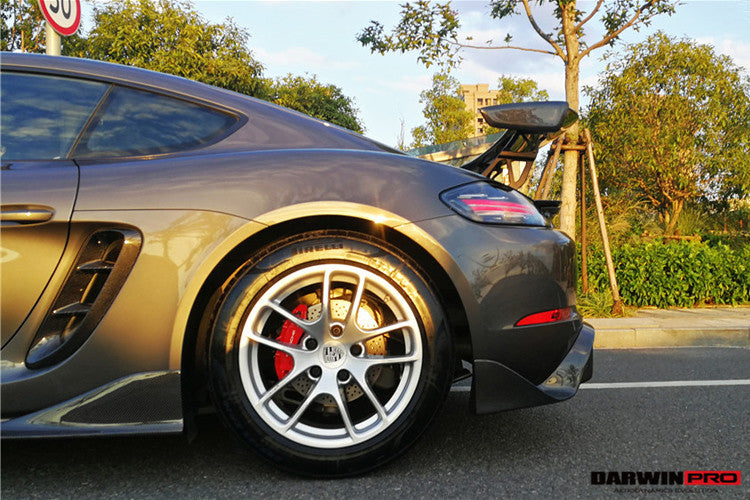 2016-2023 Porsche 718 Cayman/Boxster BKSS Style Carbon Fiber Trunk Spoiler - DarwinPRO Aerodynamics