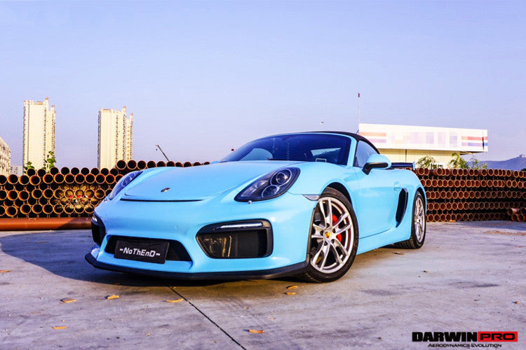 2012-2016 Porsche 981 Boxster/Cayman GT4 Style Front Bumper - DarwinPRO Aerodynamics