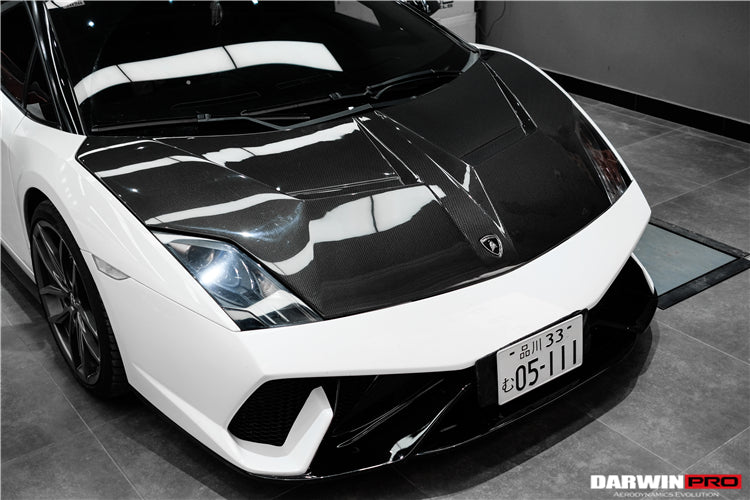 2009-2014 Lamborghini Gallardo IRON Style Hood - DarwinPRO Aerodynamics