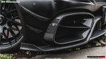  2015-2021 Mercedes Benz W205 C63/S AMG Coupe IMP Performance Partial Carbon Fiber Front Bumper w/ Grill & Canards - DarwinPRO Aerodynamics 