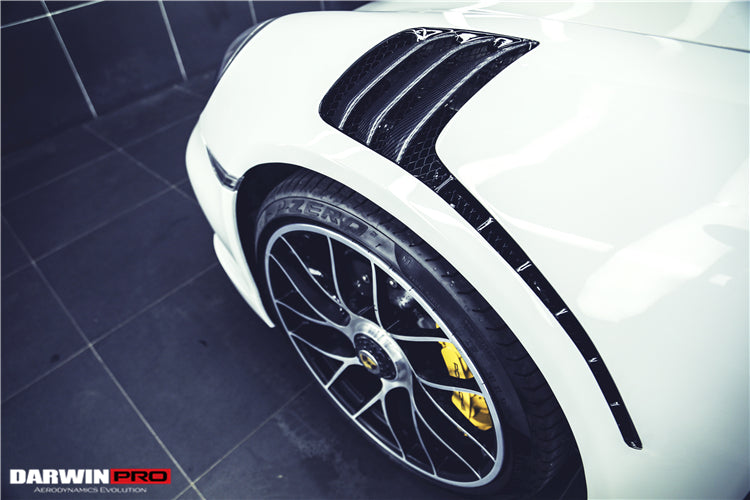 2016-2019 Porsche 911 991.2 Turbo/S GT3RS Style Partial Carbon Fiber Fender - DarwinPRO Aerodynamics