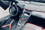  2011-2016 Lamborghini Aventador LP700 Coupe/Roadster Dry Carbon Fiber Centre Console Surround - DarwinPRO Aerodynamics 