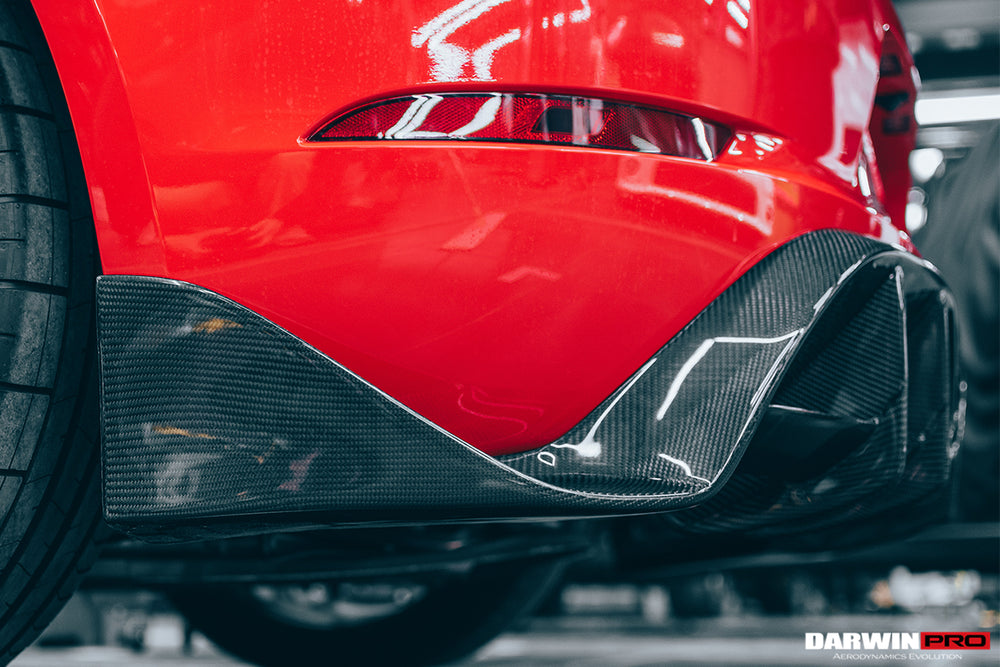 2016-2023 Porsche 718 Cayman/Boxster BKSS Style Carbon Fiber Rear Diffuser - DarwinPRO Aerodynamics