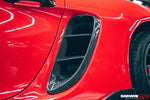  2016-2023 Porsche 718 Cayman/Boxster Carbon Fiber Side Air Vents - DarwinPRO Aerodynamics 