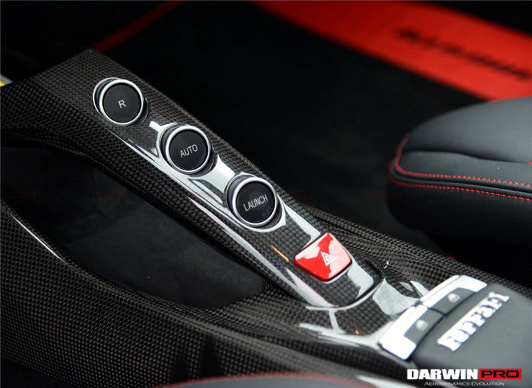 2015-2020 Ferrari 488 GTB/Spyder Dry Carbon Fiber Bridge  Control - DarwinPRO Aerodynamics