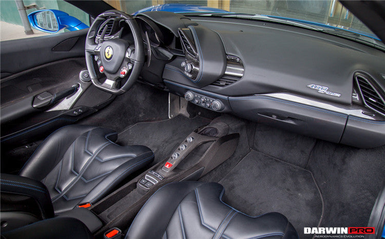 2015-2020 Ferrari 488 GTB/Spyder Dry Carbon Fiber Bridge  Control - DarwinPRO Aerodynamics