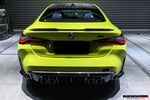  2021-UP BMW M4 G82/G83 M3 G80 Carbon Fiber Rear Diffuser Trim Replacement Lip - DarwinPRO Aerodynamics 