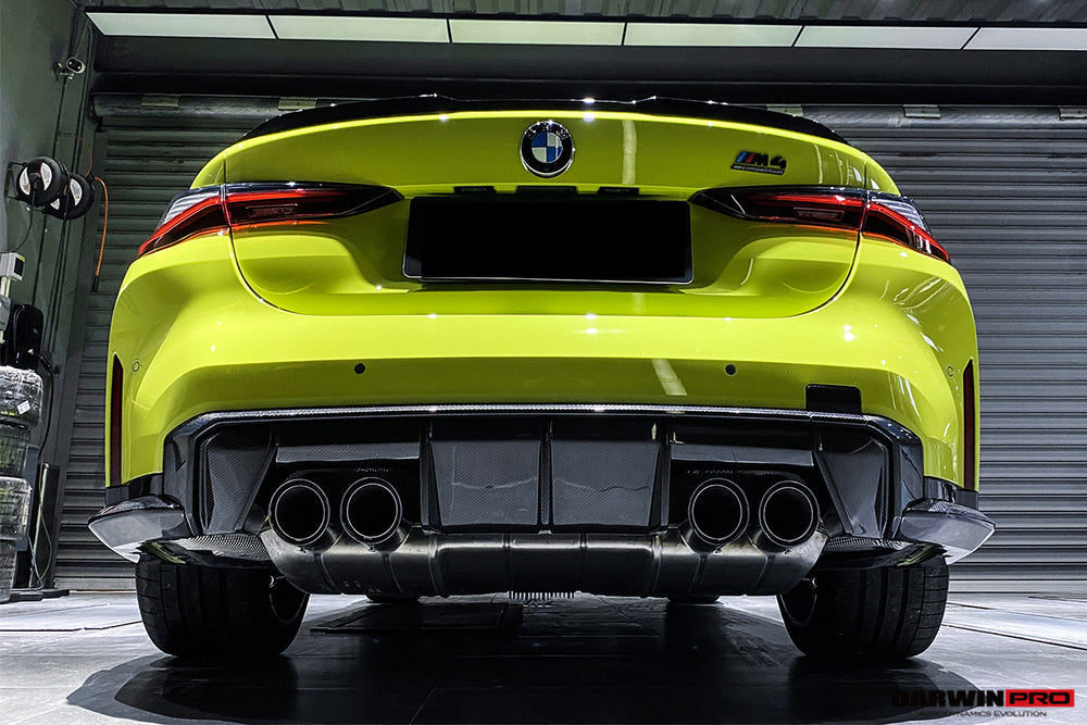 2021-UP BMW M4 G82/G83 M3 G80 Carbon Fiber Rear Diffuser Trim Replacement Lip - DarwinPRO Aerodynamics