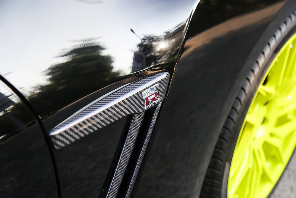2015-2022 Nissan GTR R35 DBA/EBA Carbon Fiber Fender Logo Cover