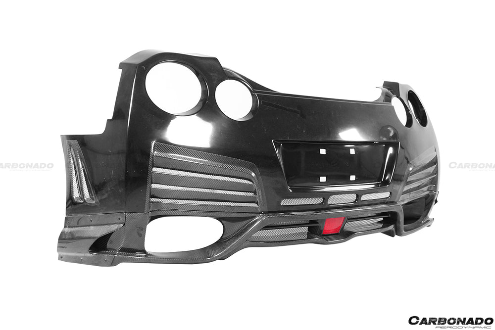 2012-2022 Nissan GTR R35 DBA/EBA VA Style Rear Bumper w/ Diffuser - Carbonado