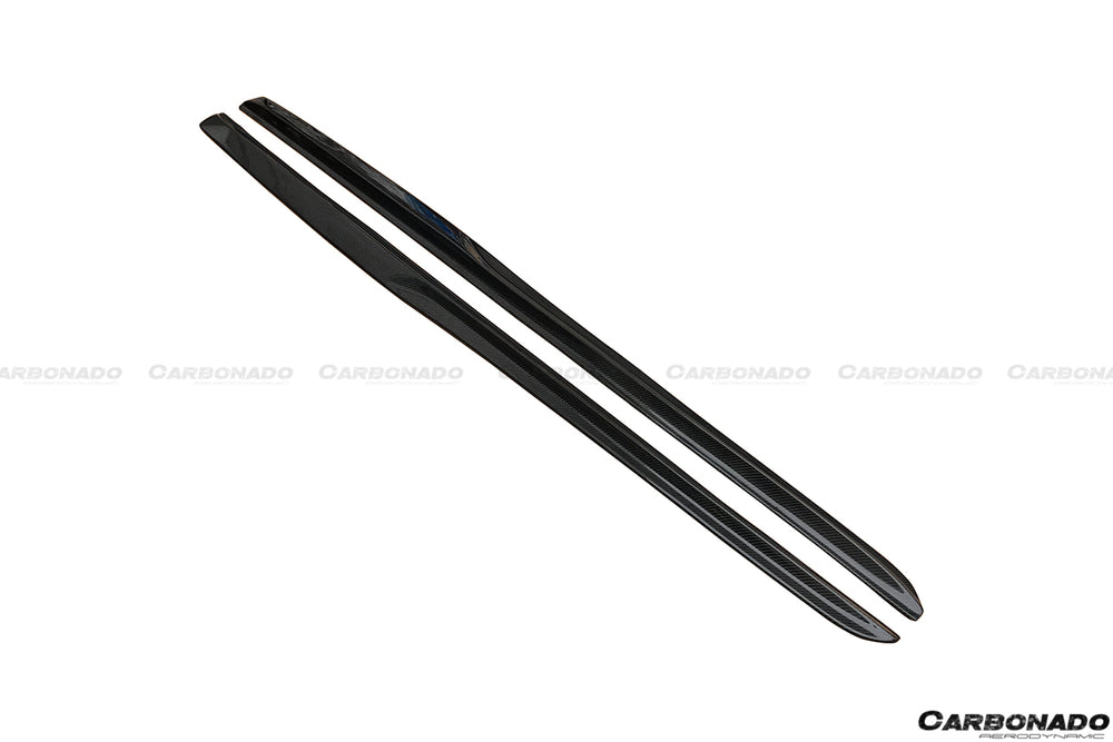 2015-2021 Mercedes Benz C-Class W205 Coupe PS Style Side Skirts - Carbonado