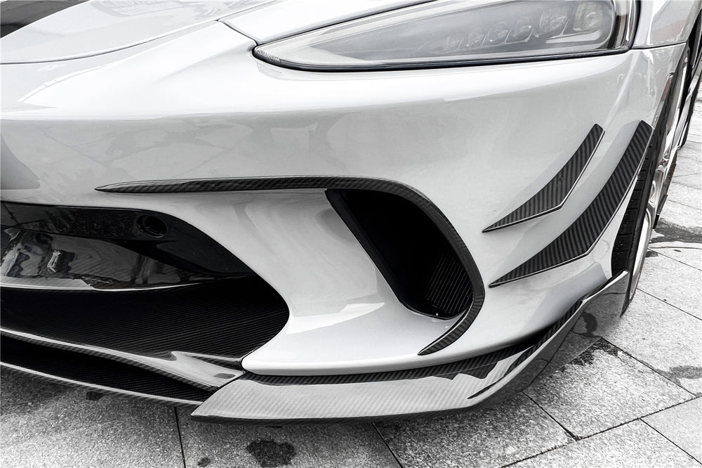2020-2023 McLaren GT WP Style DRY Carbon Fiber Front Bumper Air Vents - DarwinPRO Aerodynamics