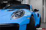  2013-2019 Porsche 911 991 Turbo/S GT2RS Style Partial Carbon Fiber Front Bumper and Fender - DarwinPRO Aerodynamics 