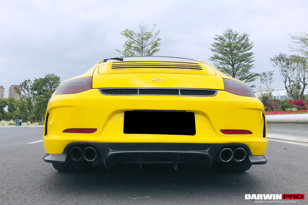 DarwinPRO 2009-2012 Porsche 911 997.2 Carrera S 991GT3 Style Rear Bumper - DarwinPRO Aerodynamics