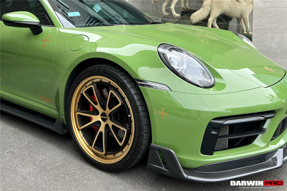 2019-2023 Porsche 911 992 Carrera/Targa S/4/4S SD-Sport Design Modl BKSS Style Front Lip - DarwinPRO Aerodynamics