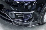  2016-2021 Tesla X SUV RZS Style Carbon Fiber Front Canards - Carbonado 