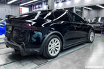  2016-2021 Tesla X SUV RZS Style Carbon Fiber Rear Bumper Canards - Carbonado 