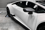  2015-2020 Lamborghini Huracan LP610/LP580 MD Style Carbon Fiber Side Skirts - Carbonado 