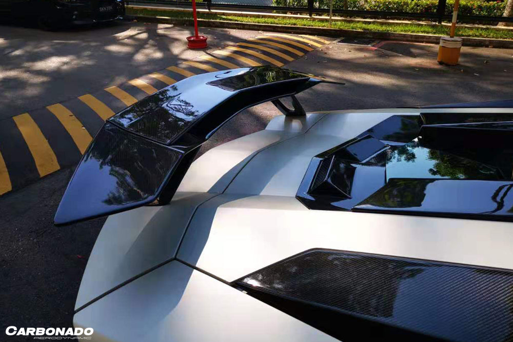 2011-2021 Lamborghini Aventador LP700 LP740 Coupe/Roadster VTC Style Trunk Spoiler - Carbonado