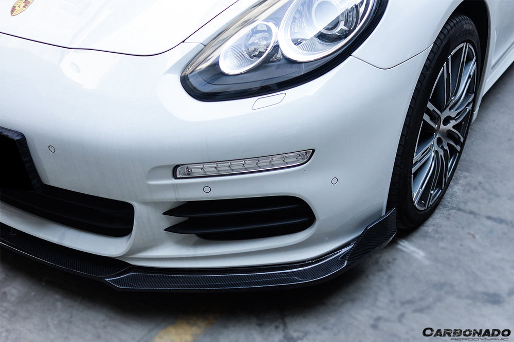 2013-2016 Porsche Panamera 970.2 BS-Sport Style Carbon Fiber Front Lip - Carbonado