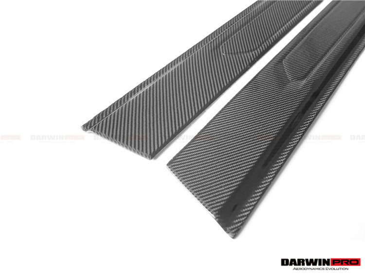 2011-2016 Lamborghini Aventador LP700 Coupe Carbon Fiber Door Still Plate Caps - DarwinPRO Aerodynamics