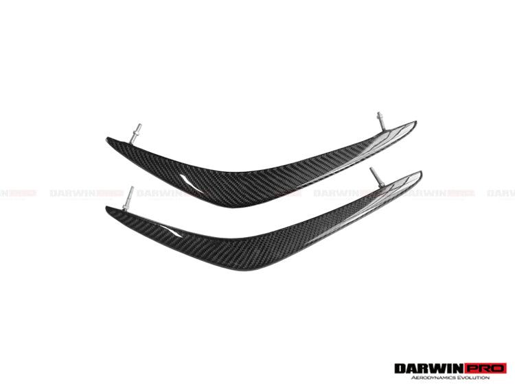 2008-2011 Nissan GTR R35 CBA  Carbon Fiber Front Canards - DarwinPRO Aerodynamics