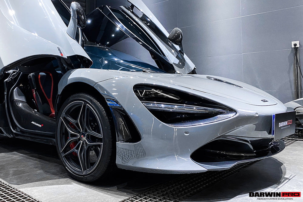 2017-2020 McLaren 720s Carbon Fiber Front Bumper Side Air Vents Replacement - DarwinPRO Aerodynamics