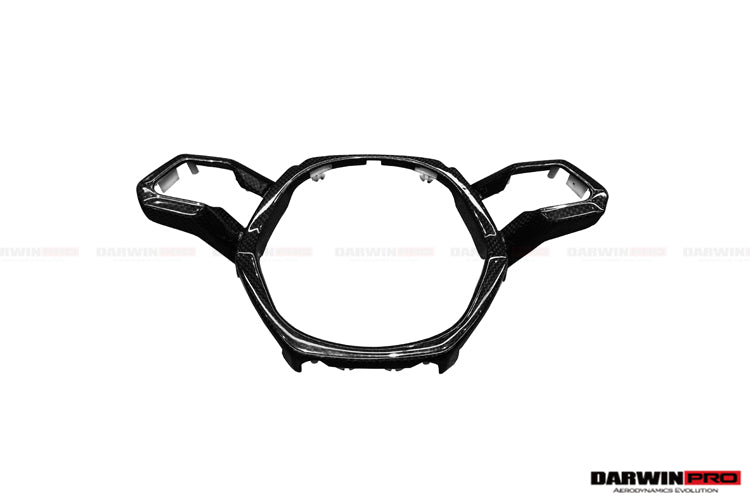 2015-2022 Lamborghini Huracan LP610/LP580 Autoclave Carbon Fiber Center Steering Wheel Trim - DarwinPRO Aerodynamics