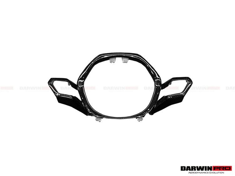 2015-2022 Lamborghini Huracan LP610/LP580 Autoclave Carbon Fiber Center Steering Wheel Trim - DarwinPRO Aerodynamics