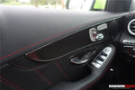  2015-2021 Mercedes Benz W205 C Class GLC X253 Carbon Fiber Interior Door Handle Cover Trim - DarwinPRO Aerodynamics 