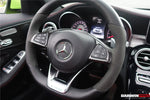  2015-2021 Mercedes Benz W205 C63 AMG Carbon Fiber Interior Steering wheel Trim - DarwinPRO Aerodynamics 