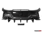  2015-2020 McLaren 540C/570S/570GT 600LT-Style Partial Carbon Fiber Rear Bumper with Diffuser - DarwinPRO Aerodynamics 