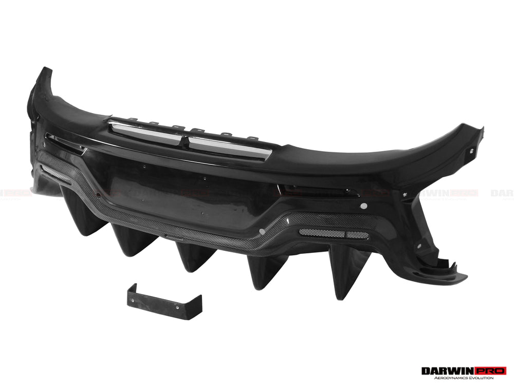 2015-2020 McLaren 540C/570S/570GT 600LT-Style Partial Carbon Fiber Rear Bumper with Diffuser - DarwinPRO Aerodynamics