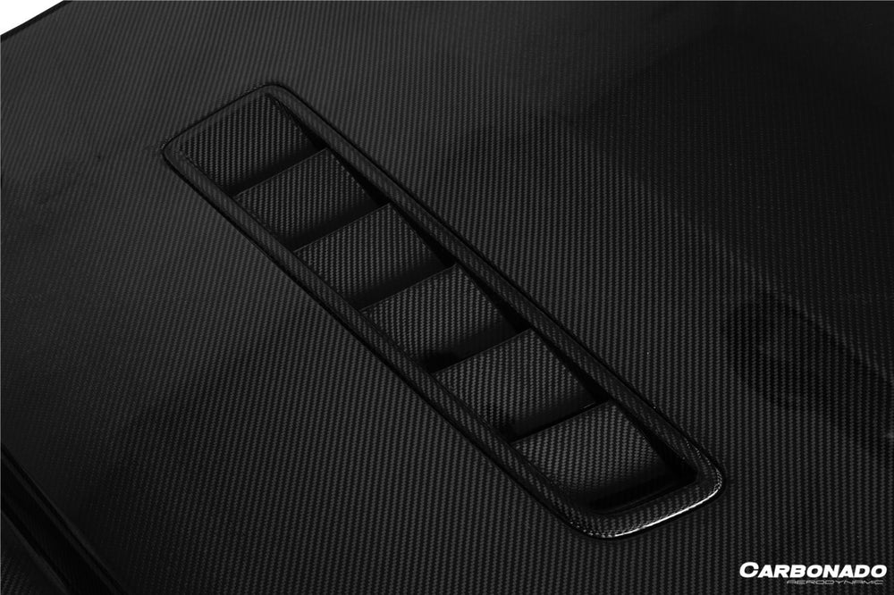 2014-2017 Ford Mustang  GT/V6 TRU Style Carbon Fiber Hood - Carbonado