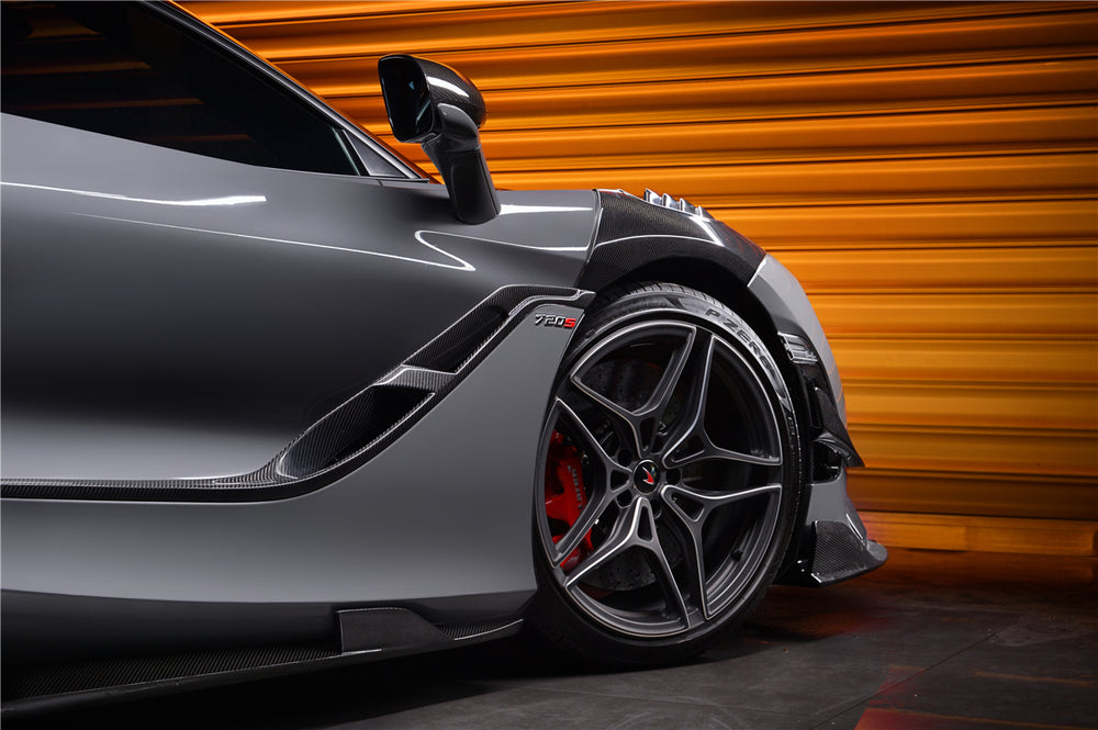 2017-2021 McLaren 720s Se²NWB Style Carbon Fiber Side Door Trims - DarwinPRO Aerodynamics