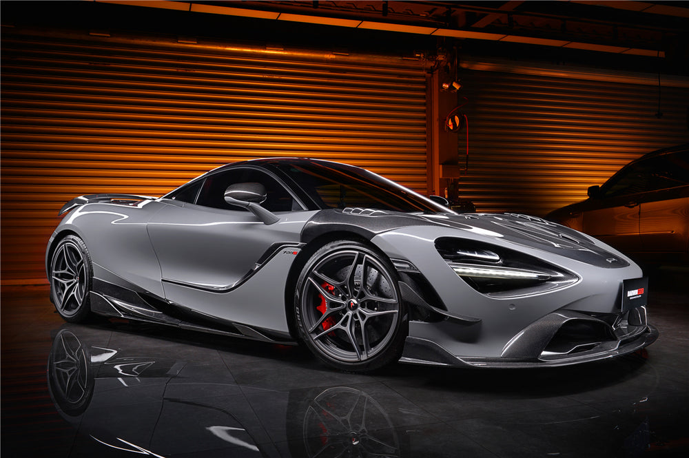 2017-2021 McLaren 720s Se²NWB Style Carbon Fiber Front Lip - DarwinPRO Aerodynamics