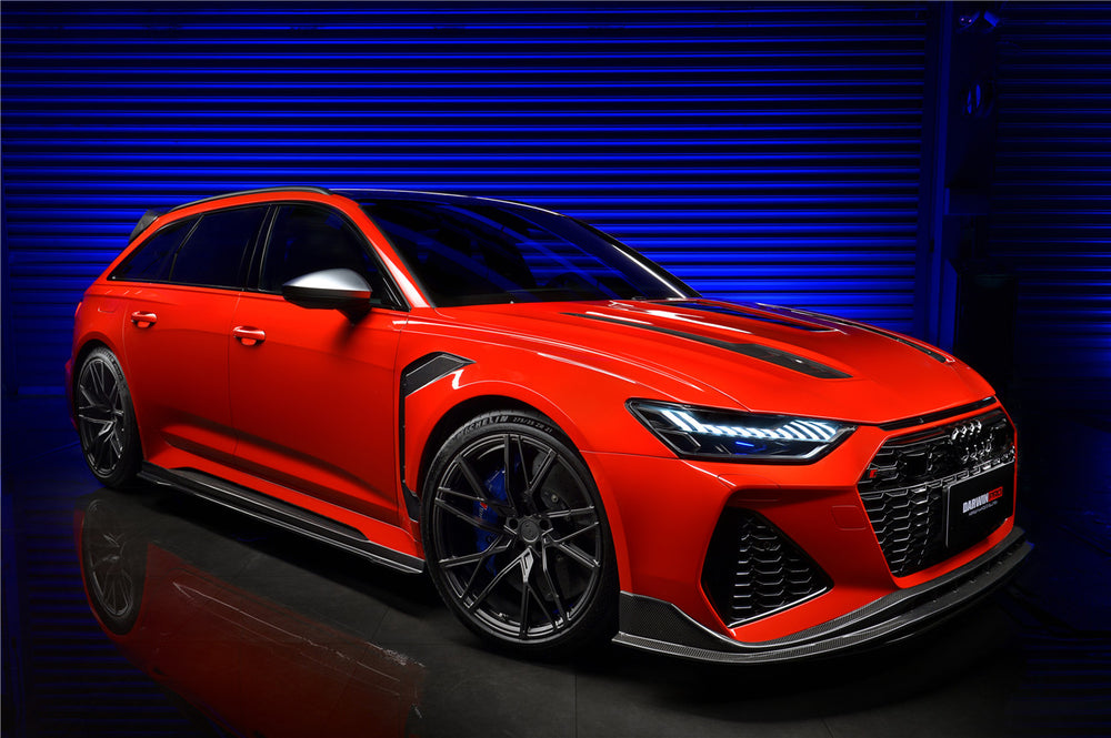 2019-2022 Audi RS6 Avant C8 BKSS Style Front Lip - DarwinPRO Aerodynamics