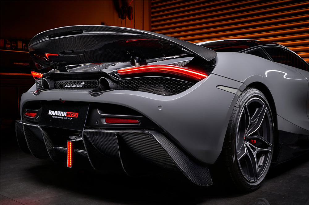 2017-2021 McLaren 720s Se²NWBII Style Carbon Fiber Rear Diffuser - DarwinPRO Aerodynamics