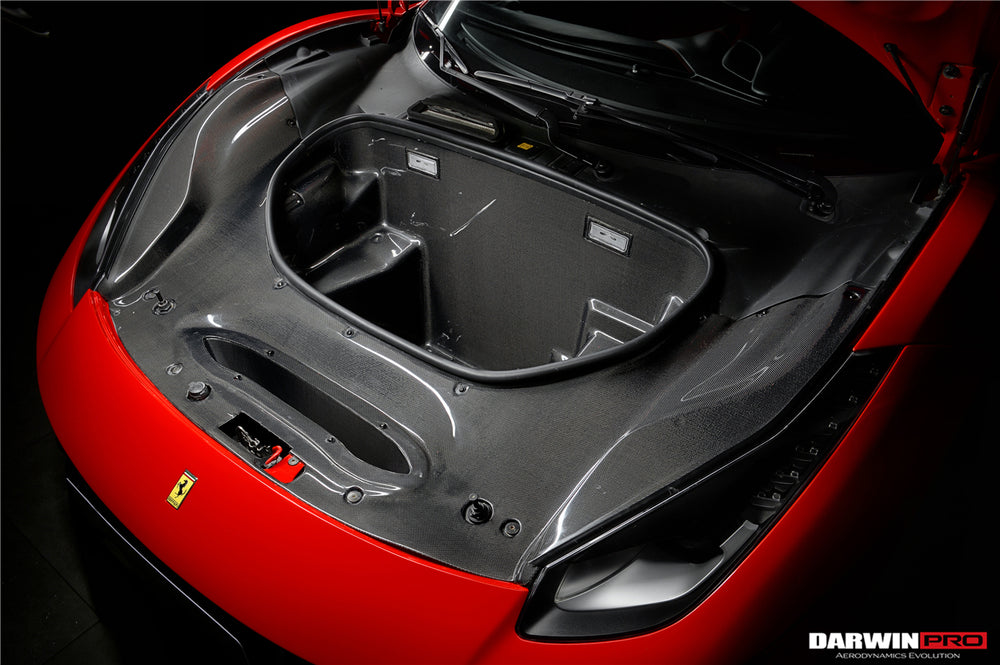 2015-2020 Ferrari 488 GTB/Spyder Pista Style Front Bumper Set W/Hood - DarwinPRO Aerodynamics